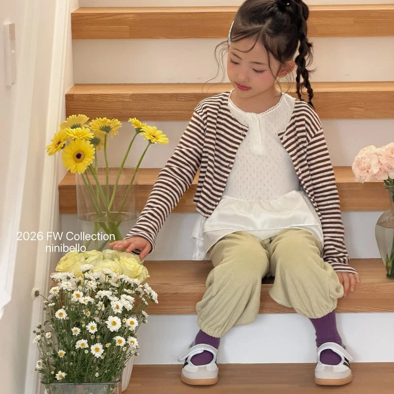 Ninibello - Korean Children Fashion - #prettylittlegirls - Tammy Stripe Cardigan