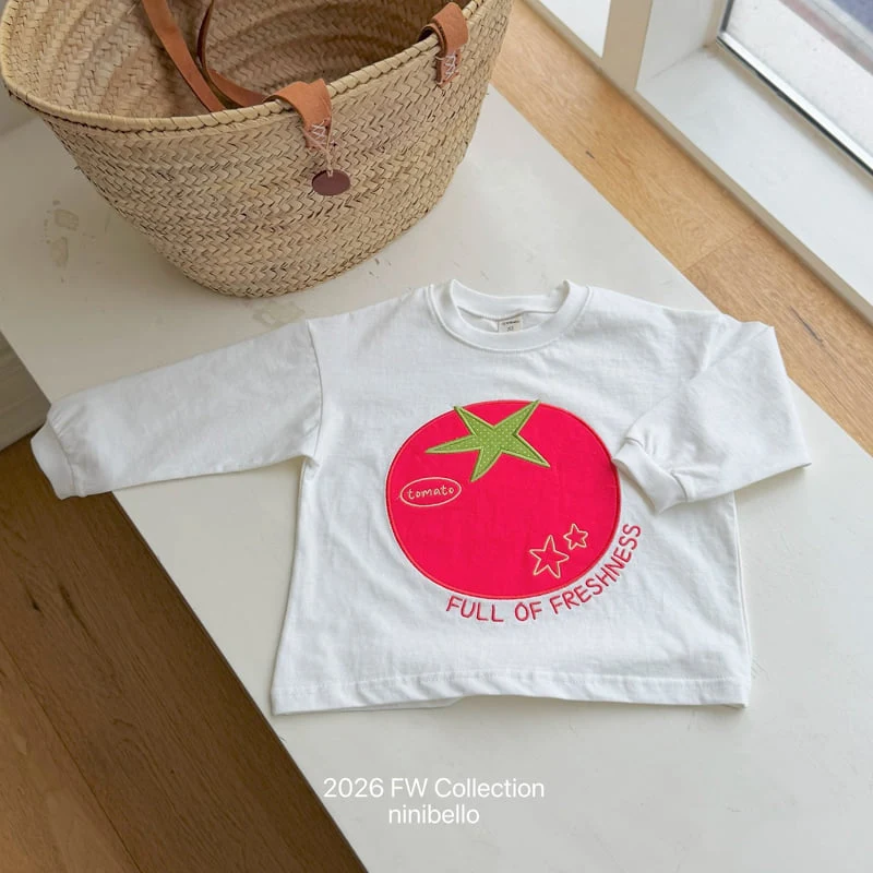 Ninibello - Korean Children Fashion - #toddlerclothing - Tomato Patch Tee - 12