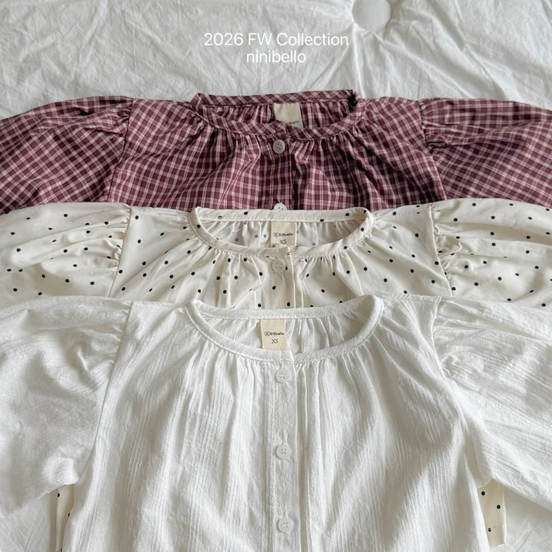 Ninibello - Korean Children Fashion - #todddlerfashion - Hazel Puff Blouse - 4