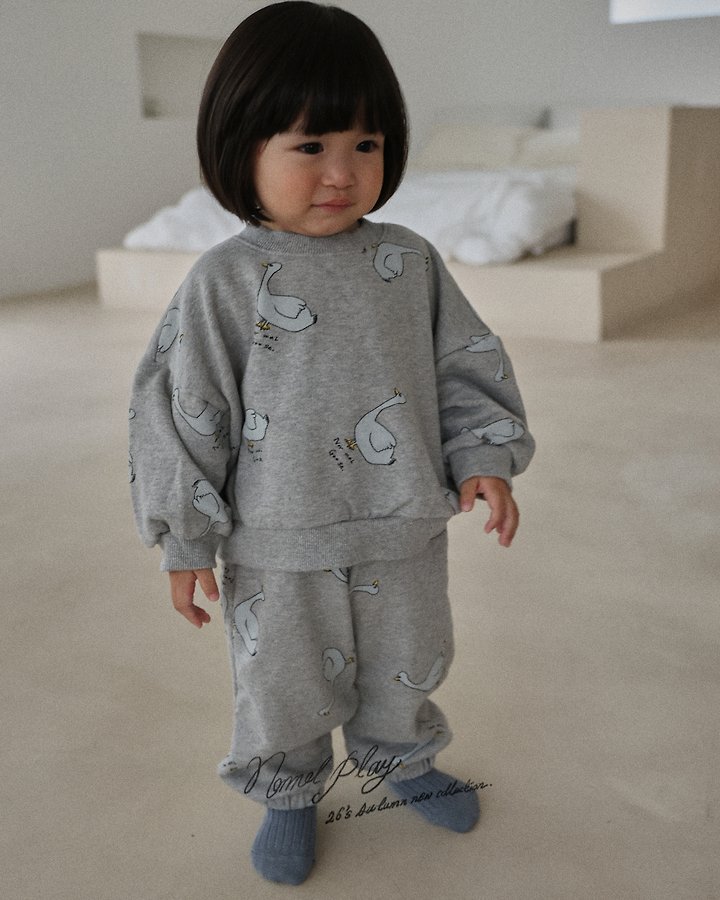 Normalplay - Korean Baby Fashion - #babyboutique - Normal Duck All-Over Print Jogger Pants - 11