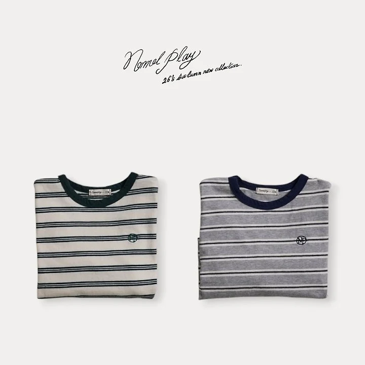 Normalplay - Korean Baby Fashion - #babyboutique - Day Stripe Tee - 3