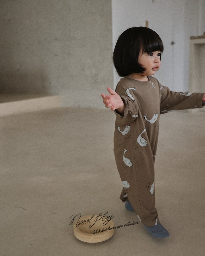 Normalplay - Korean Baby Fashion - #babyboutique - Normal Duck Single Baby Bodysuit - 12