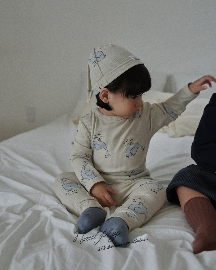 Normalplay - Korean Baby Fashion - #babyboutiqueclothing - Normal Duck Ribbed Leggings - 8
