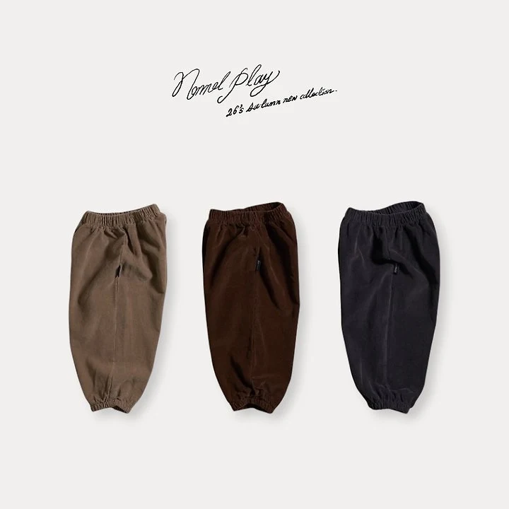 Normalplay - Korean Baby Fashion - #babyboutiqueclothing - Fine Corduroy Check Pants - 6