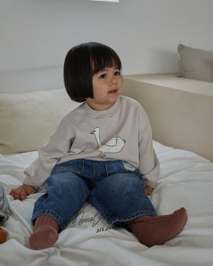 Normalplay - Korean Baby Fashion - #babyboutiqueclothing - Pocket Duck Denim Pants - 8