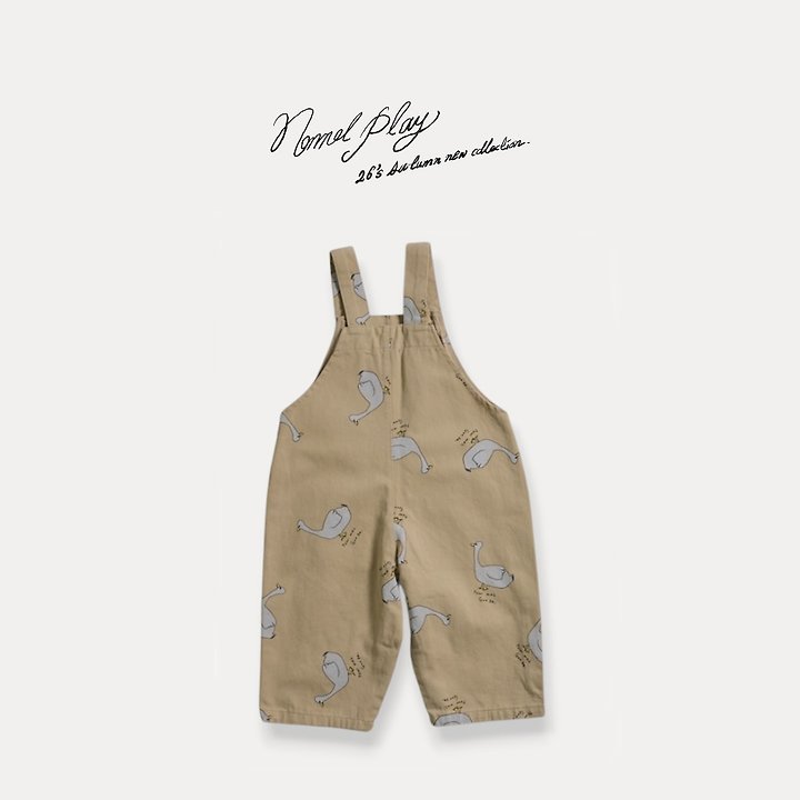 Normalplay - Korean Baby Fashion - #babyboutiqueclothing - Normal Duck Suspender Pants - 3