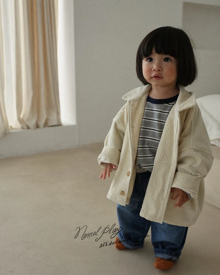 Normalplay - Korean Baby Fashion - #babyboutiqueclothing - Bubble Wide Corduroy Jacket - 10
