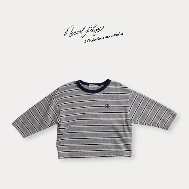 Normalplay - Korean Baby Fashion - #babyboutique - Day Stripe Tee - 4