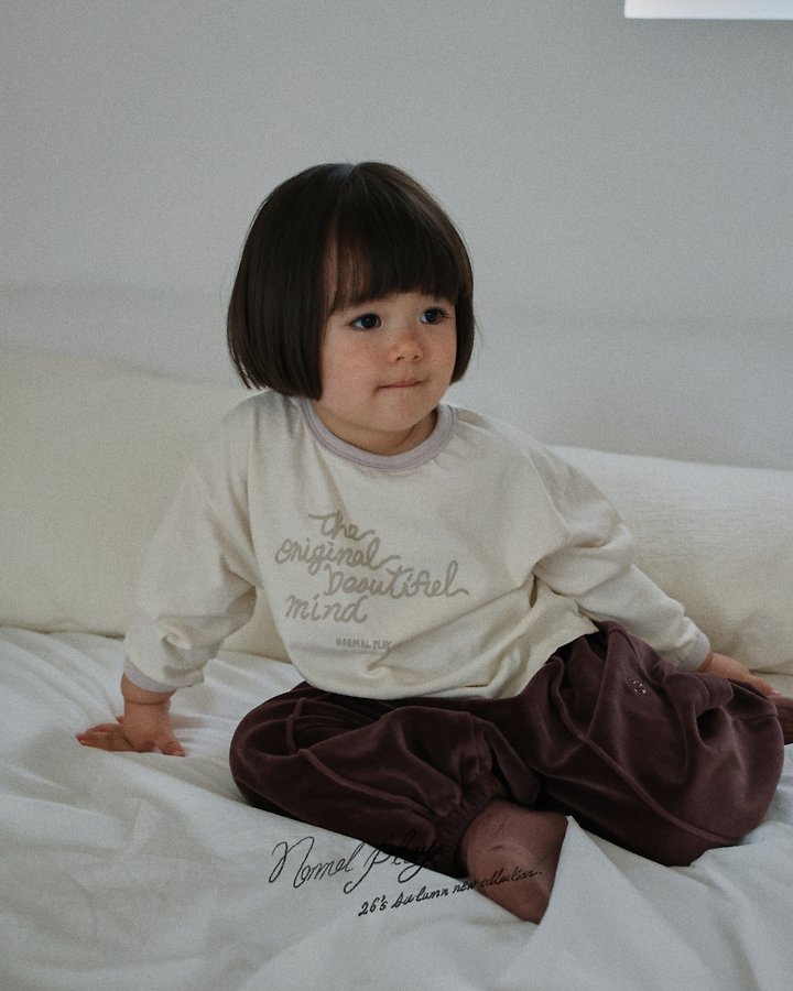 Normalplay - Korean Baby Fashion - #babyclothing - Velour Jogger Pants - 11