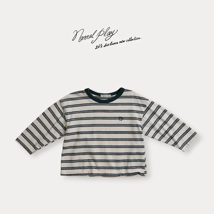 Normalplay - Korean Baby Fashion - #babyclothing - Day Stripe Tee - 5