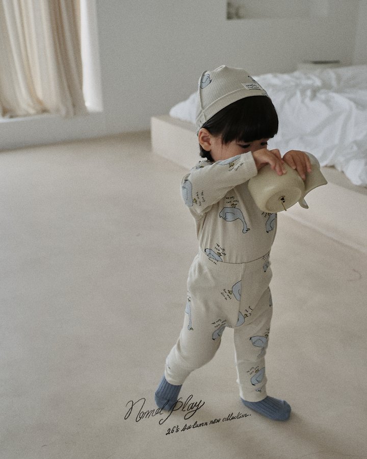 Normalplay - Korean Baby Fashion - #babyfashion - Normal Duck Ribbed Leggings - 10