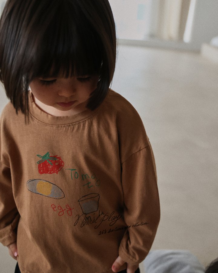 Normalplay - Korean Baby Fashion - #babyfever - Egg Long Sleeve Tee - 11