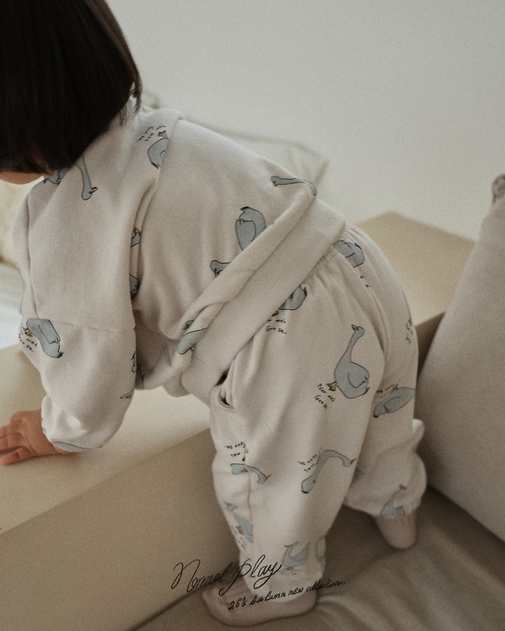 Normalplay - Korean Baby Fashion - #babyfever - Normal Duck All-Over Print Jogger Pants
