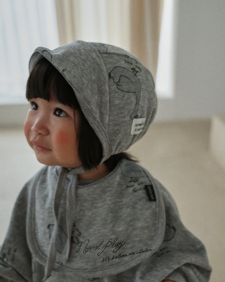 Normalplay - Korean Baby Fashion - #babyfever - Terry Duck Bonnet - 8