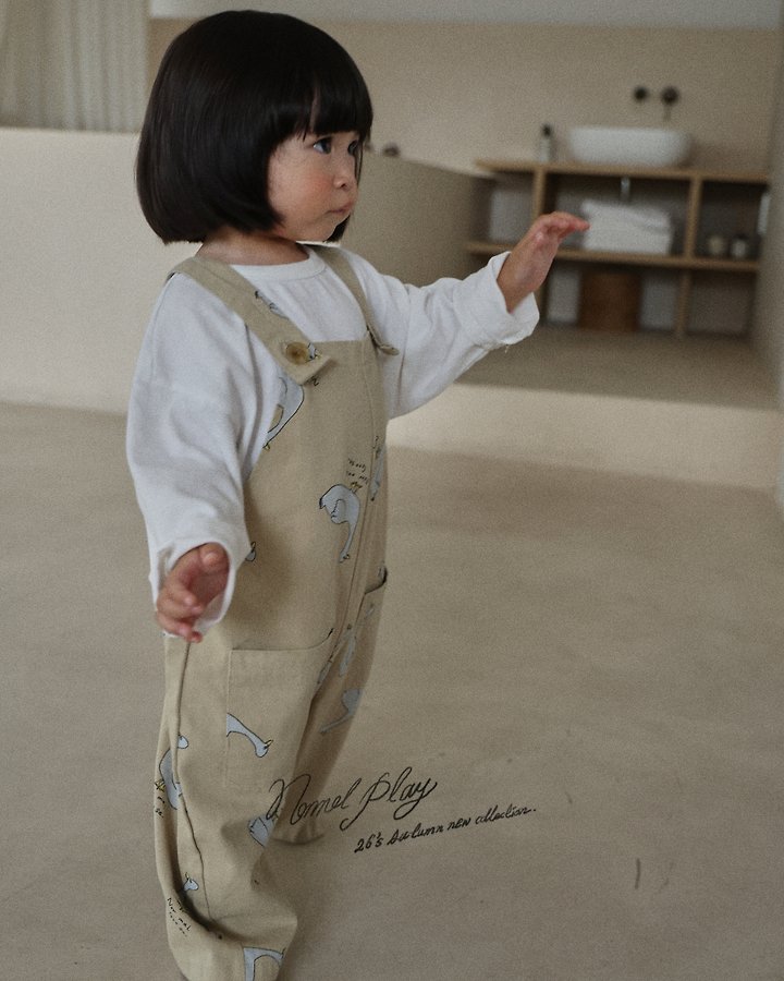Normalplay - Korean Baby Fashion - #babyfever - Normal Duck Suspender Pants - 6