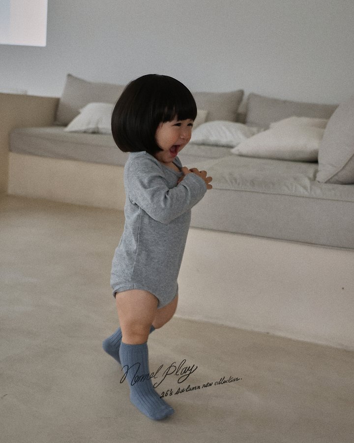 Normalplay - Korean Baby Fashion - #babyfever - Soft Autumn Baby Bodysuit - 11