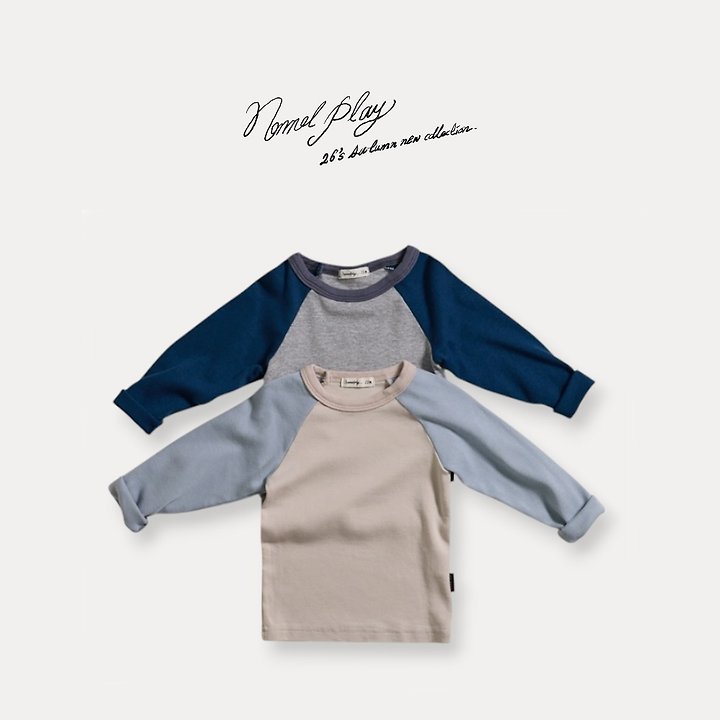 Normalplay - Korean Baby Fashion - #babygirlfashion - Rib Combo Tee
