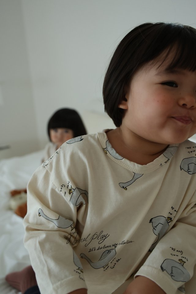 Normalplay - Korean Baby Fashion - #babygirlfashion - Normal Duck All-Over Print Single Tee - 6