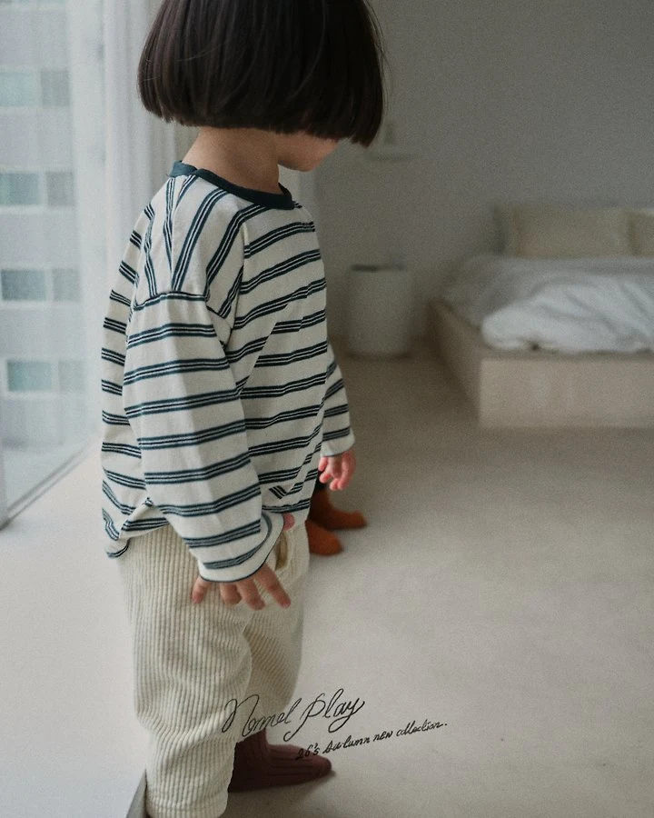Normalplay - Korean Baby Fashion - #babygirlfashion - Day Stripe Tee - 8
