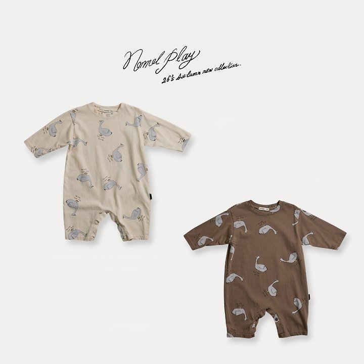 Normalplay - Korean Baby Fashion - #babygirlfashion - Normal Duck Single Baby Bodysuit - 3
