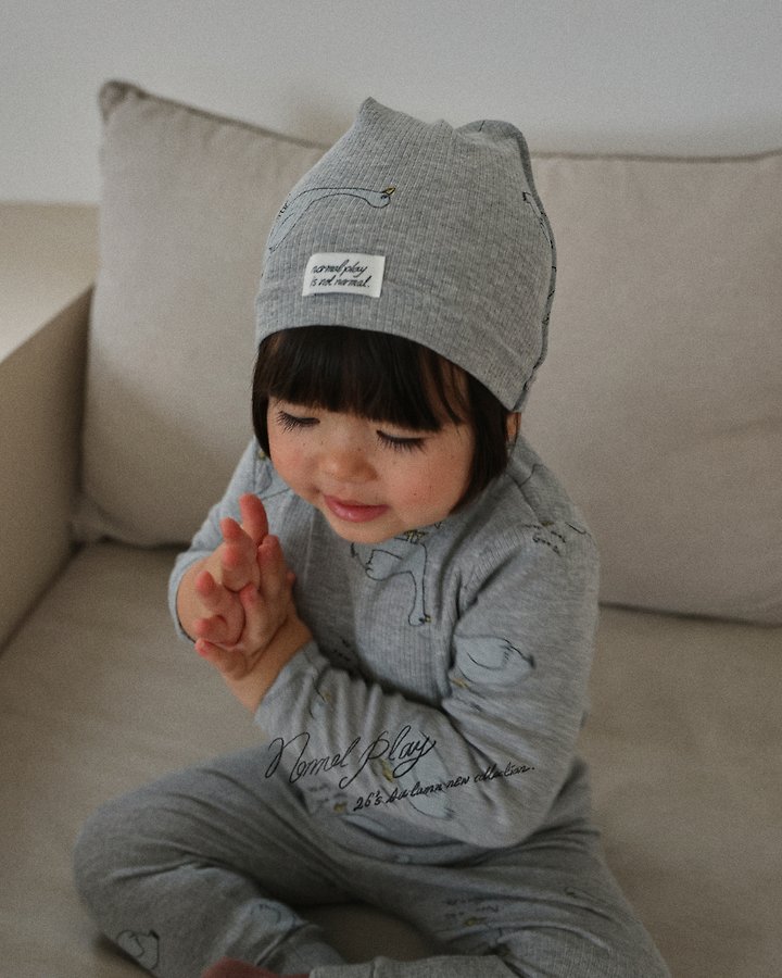Normalplay - Korean Baby Fashion - #babylifestyle - Normal Duck Ribbed Tee - 7