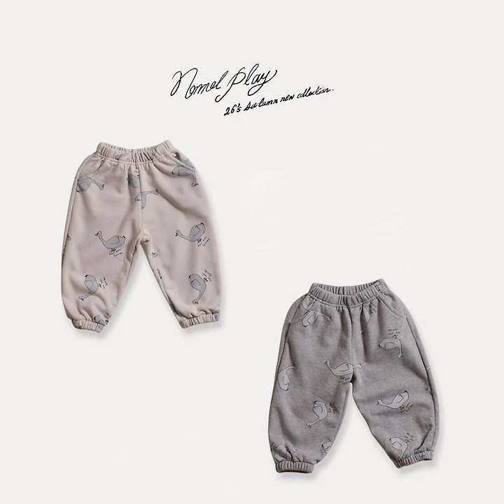 Normalplay - Korean Baby Fashion - #babylifestyle - Normal Duck All-Over Print Jogger Pants - 3