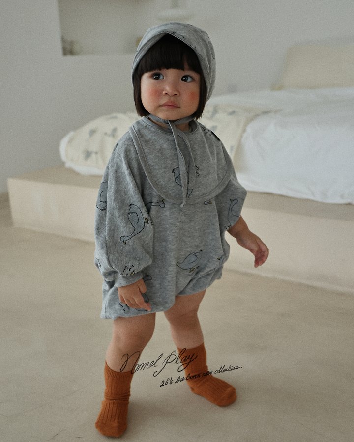 Normalplay - Korean Baby Fashion - #babylifestyle - Terry Duck Bonnet - 10