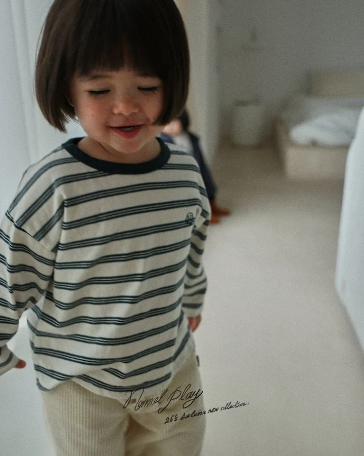Normalplay - Korean Baby Fashion - #babylifestyle - Day Stripe Tee - 9