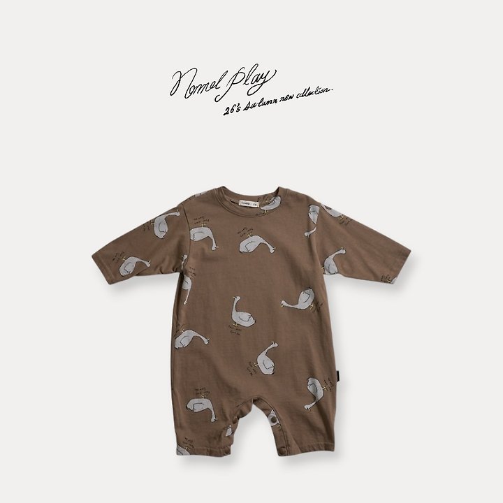 Normalplay - Korean Baby Fashion - #babygirlfashion - Normal Duck Single Baby Bodysuit - 4