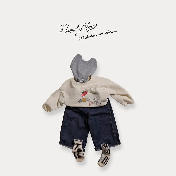 Normalplay - Korean Baby Fashion - #babyoninstagram - Bubble Non-Fade Denim Pants - 4