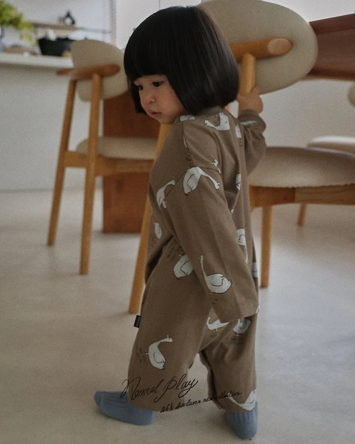 Normalplay - Korean Baby Fashion - #babyootd - Normal Duck Single Baby Bodysuit - 6