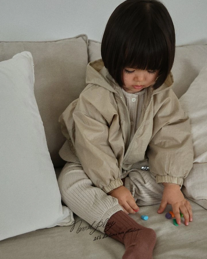 Normalplay - Korean Baby Fashion - #babyoutfit - Dove Shirring Zip-Up - 11