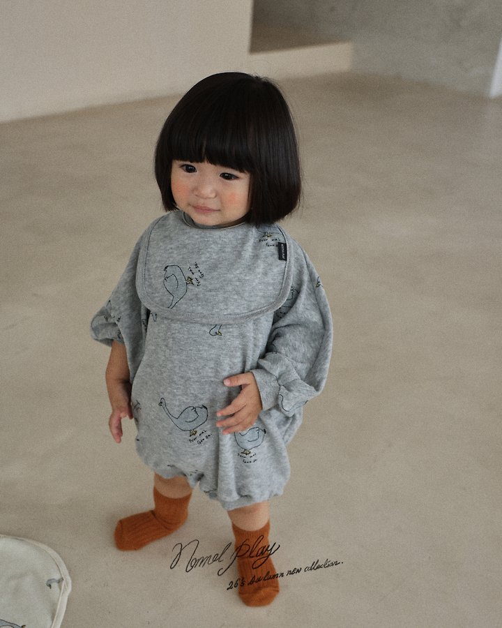 Normalplay - Korean Baby Fashion - #babyoutfit - Terry Duck Baby Bodysuit - 10