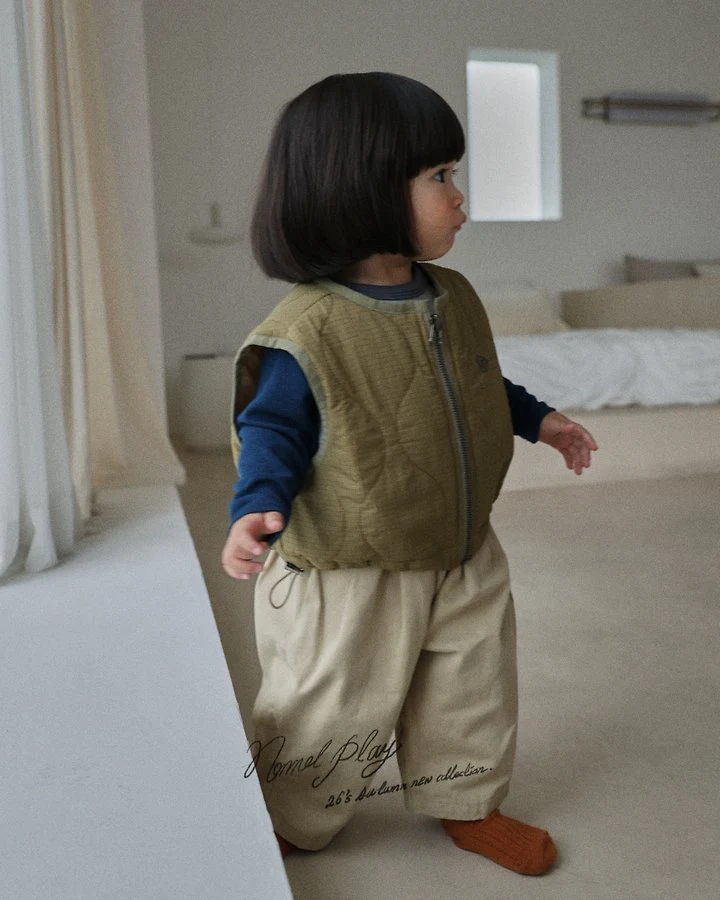 Normalplay - Korean Baby Fashion - #babyoutfit - Honey Crop Vest - 12