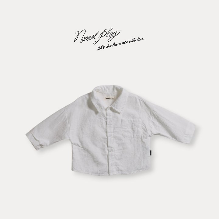 Normalplay - Korean Baby Fashion - #babyootd - Half Moon Shirt - 4