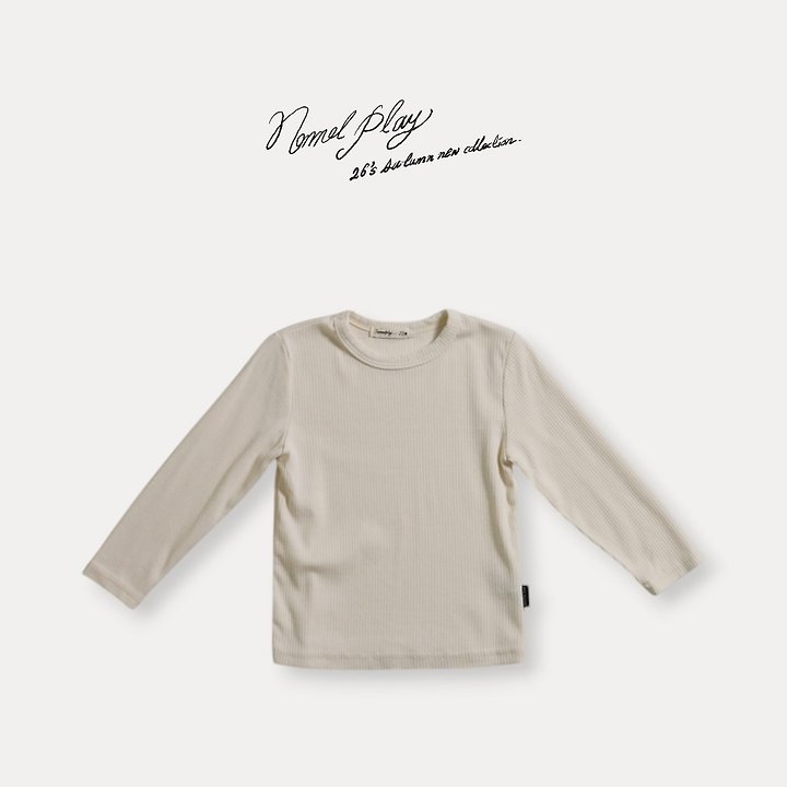 Normalplay - Korean Baby Fashion - #babyoutfit - Soft Autumn Long Sleeve Tee - 3