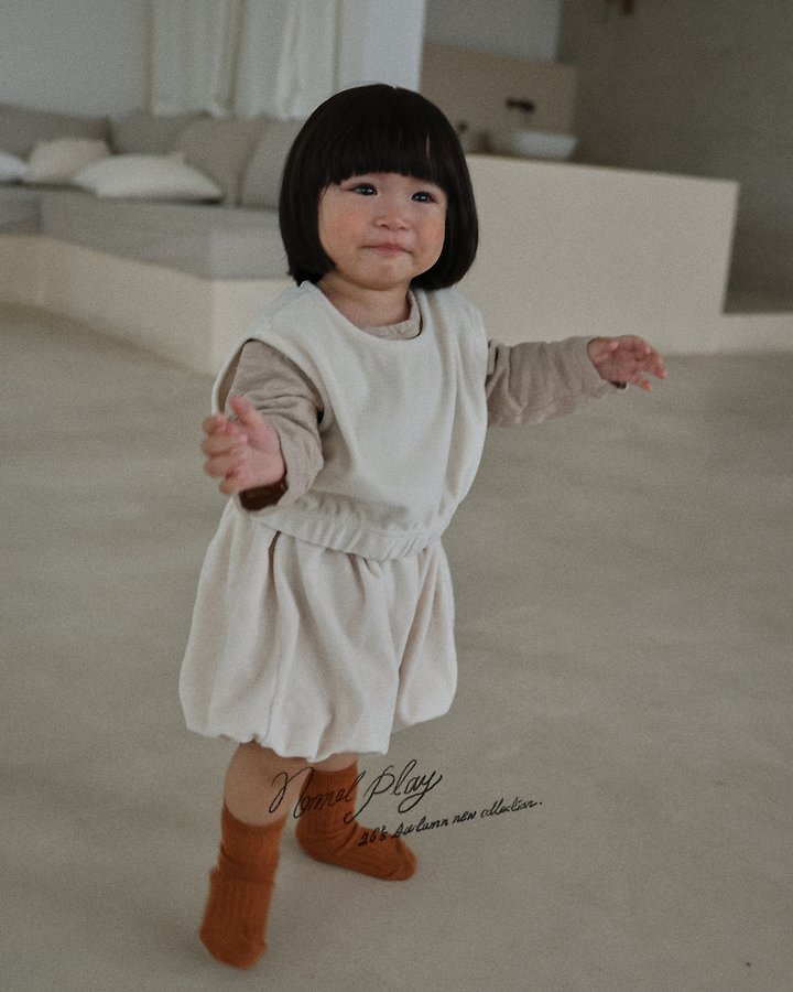 Normalplay - Korean Baby Fashion - #babyoutfit - Velour Balloon Pants - 8