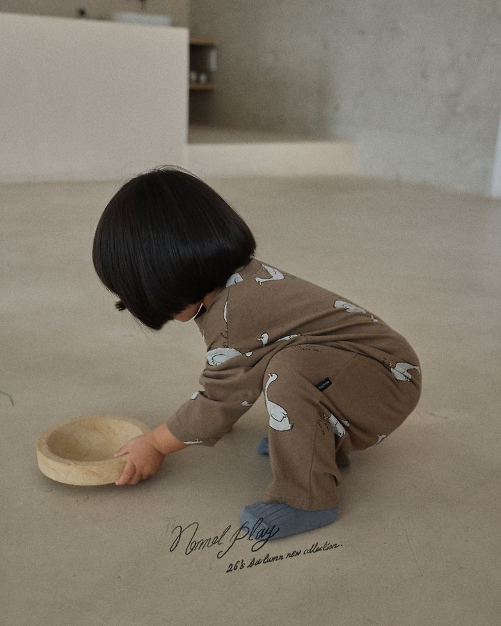Normalplay - Korean Baby Fashion - #babyoutfit - Normal Duck Single Baby Bodysuit - 8