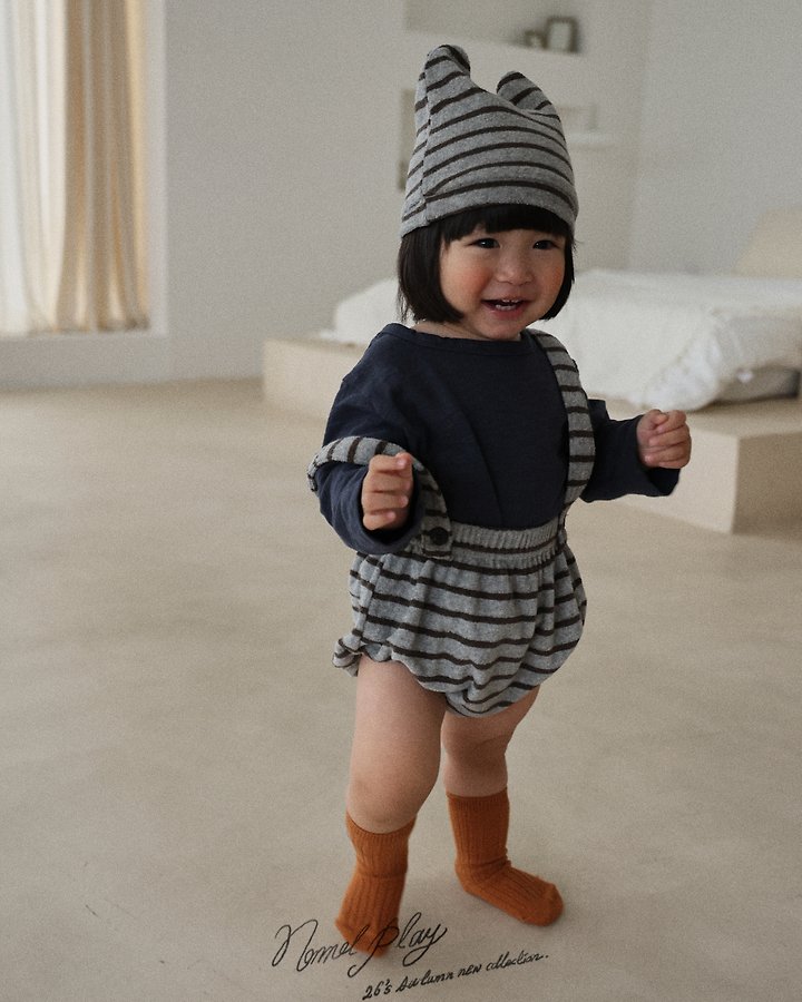 Normalplay - Korean Baby Fashion - #babywear - Solid Slub Tee - 6