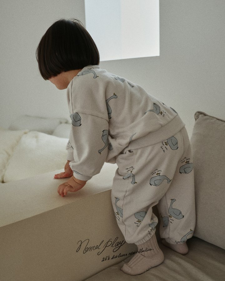 Normalplay - Korean Baby Fashion - #babywear - Normal Duck All-Over Print Jogger Pants - 8