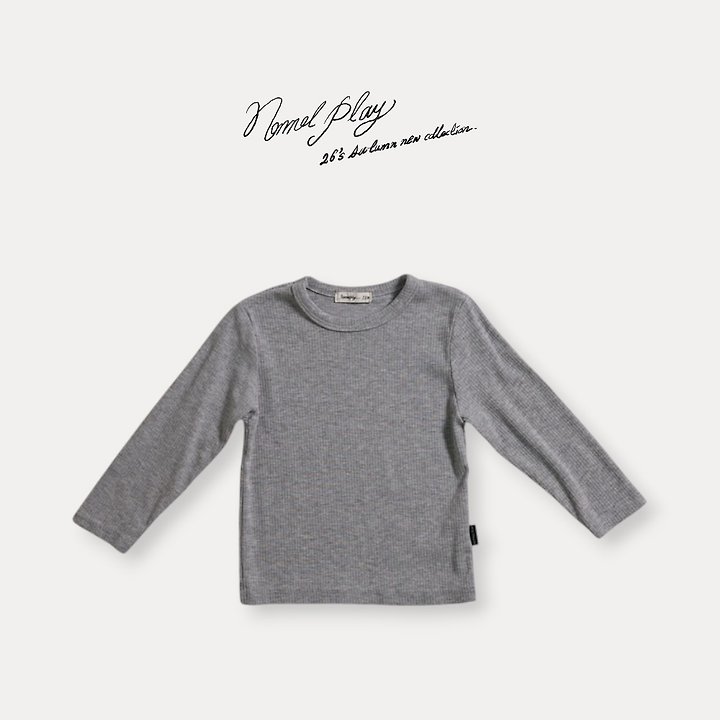 Normalplay - Korean Baby Fashion - #babyoutfit - Soft Autumn Long Sleeve Tee - 4