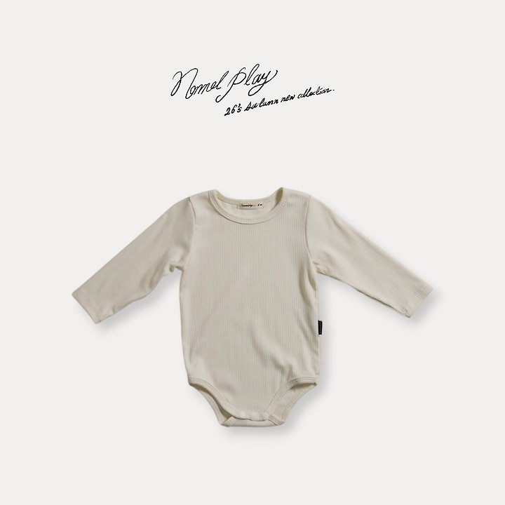 Normalplay - Korean Baby Fashion - #babywear - Soft Autumn Baby Bodysuit - 3