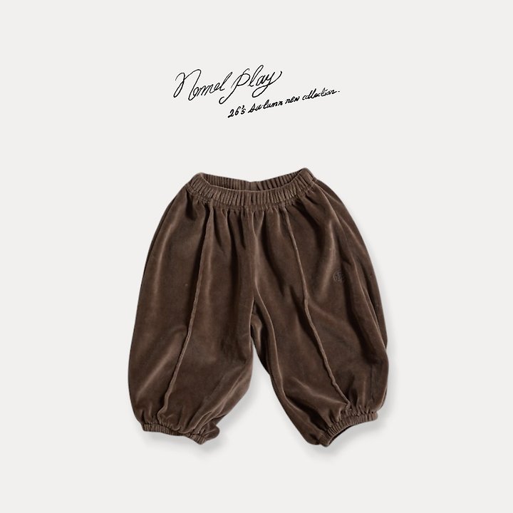Normalplay - Korean Baby Fashion - #onlinebabyboutique - Velour Jogger Pants - 6