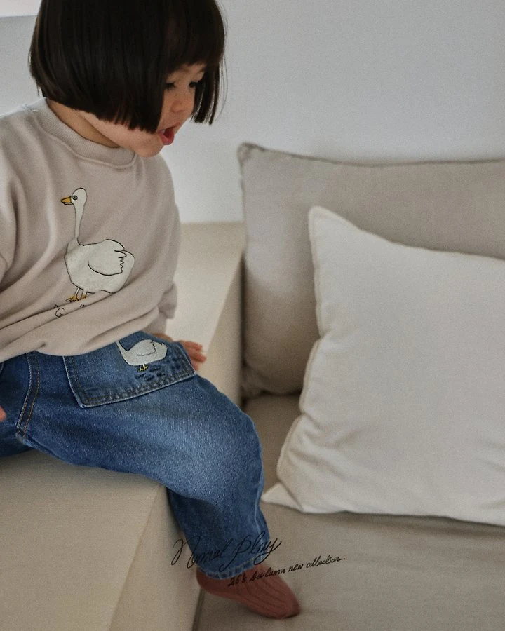 Normalplay - Korean Baby Fashion - #onlinebabyboutique - Goose Duck Sweatshirt - 10