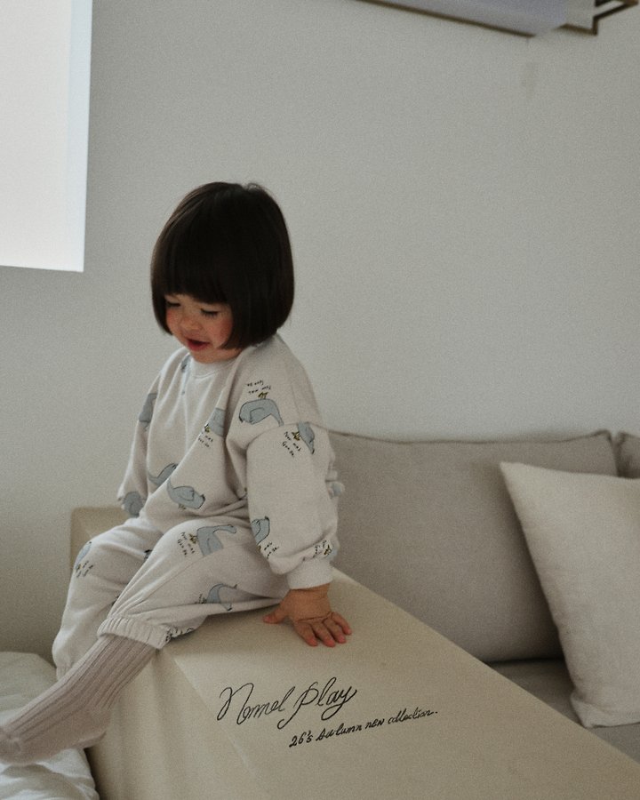 Normalplay - Korean Baby Fashion - #onlinebabyboutique - Normal Duck All-Over Print Jogger Pants - 9
