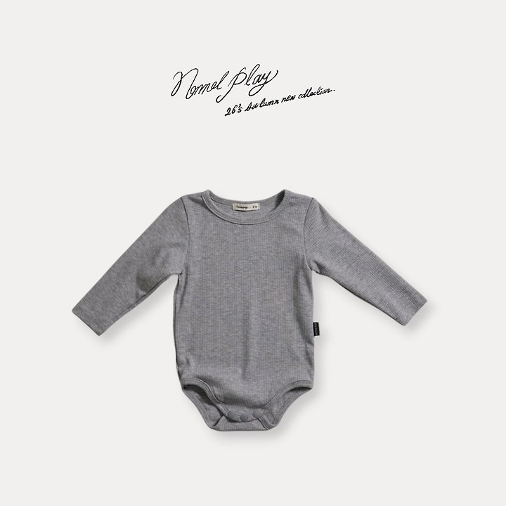 Normalplay - Korean Baby Fashion - #babywear - Soft Autumn Baby Bodysuit - 4