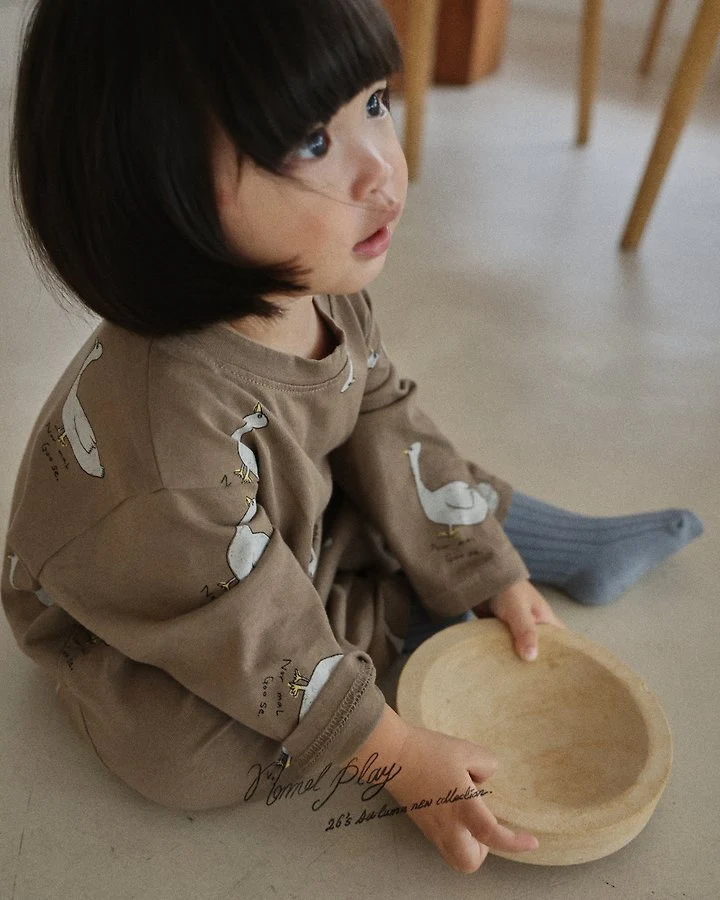 Normalplay - Korean Baby Fashion - #onlinebabyboutique - Normal Duck Single Baby Bodysuit - 10