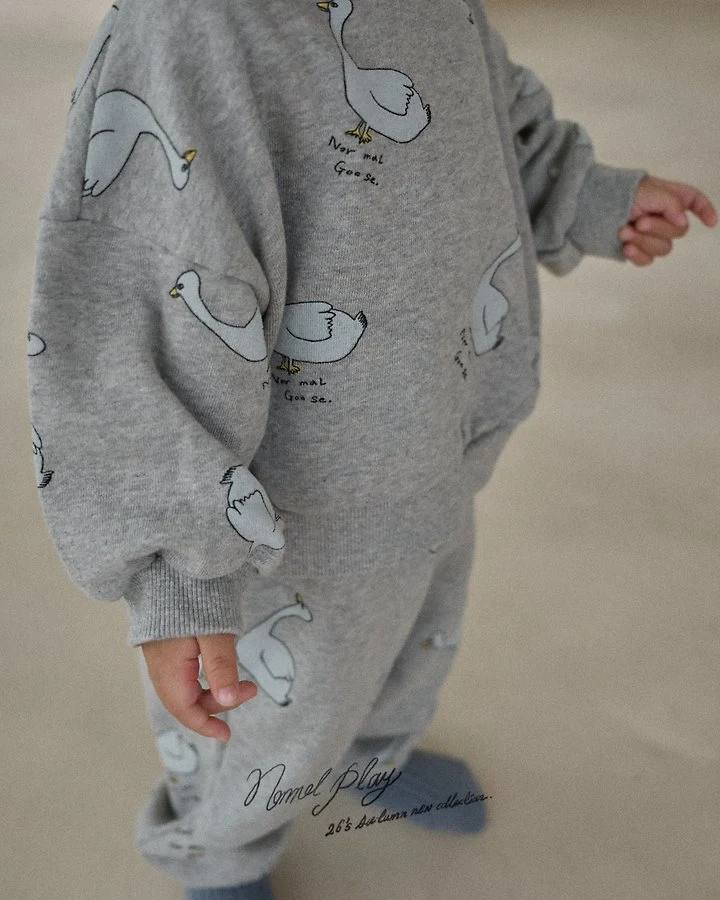 Normalplay - Korean Baby Fashion - #onlinebabyshop - Normal Duck All-Over Print Sweatshirt - 12