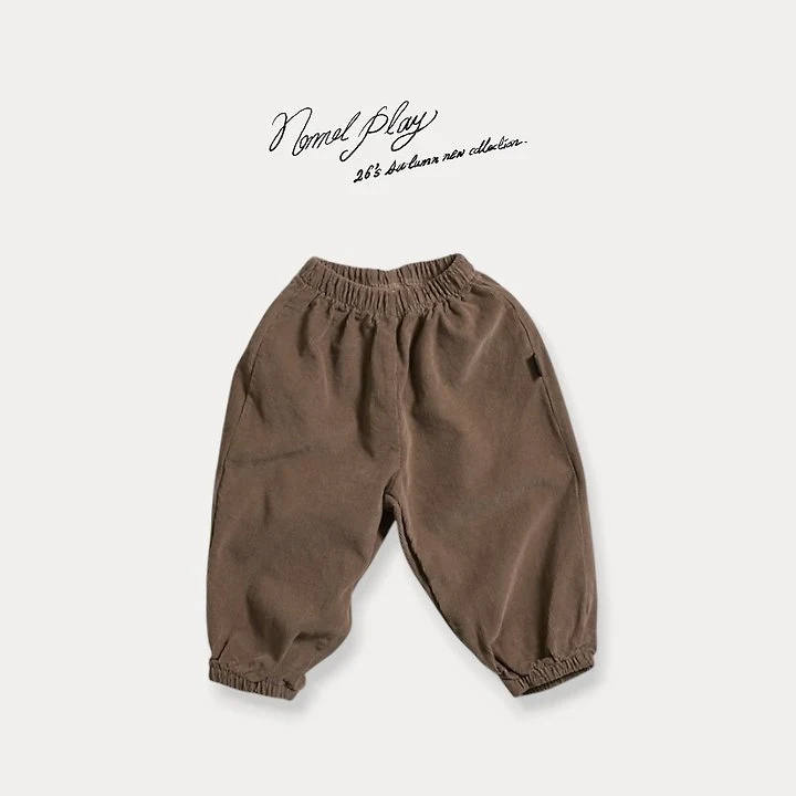Normalplay - Korean Baby Fashion - #onlinebabyshop - Fine Corduroy Check Pants - 3