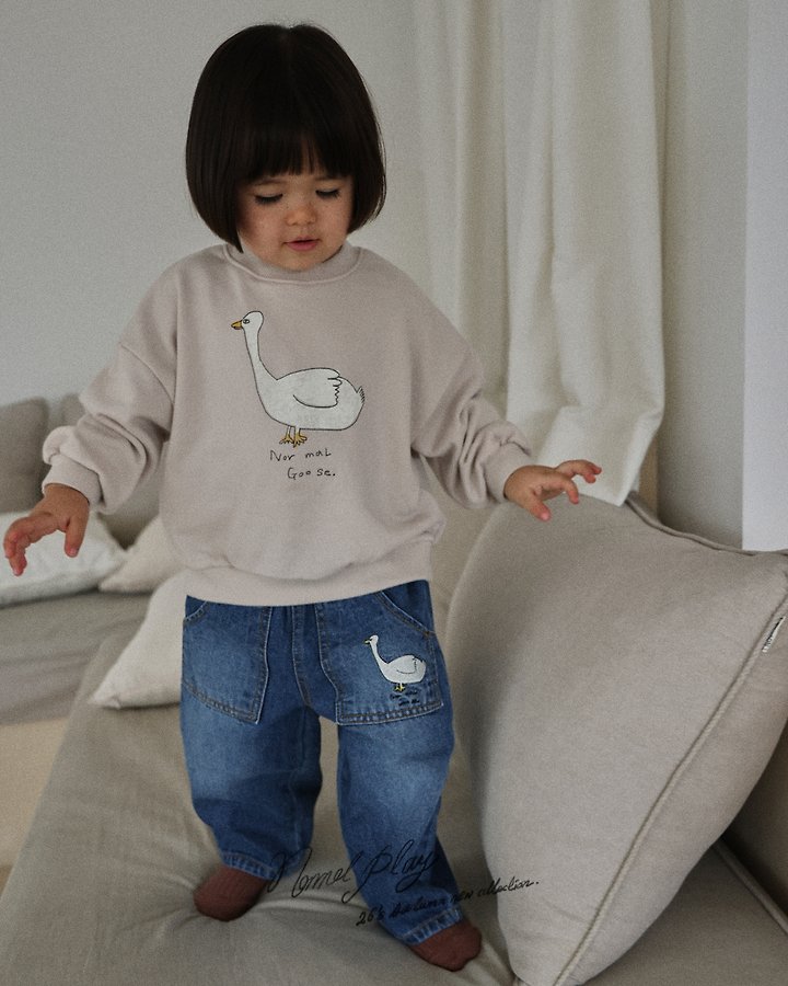 Normalplay - Korean Baby Fashion - #onlinebabyshop - Goose Duck Sweatshirt - 11